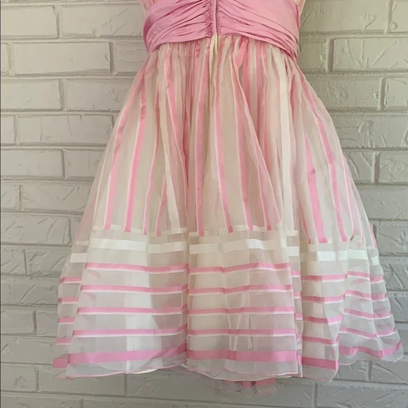 Betsey Johnson Pink and White Dress - Picture 6 of 9